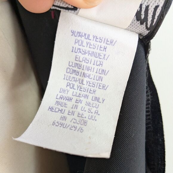 Vintage Zum Prom Dress Maxi Gown M Black Velvet Goth Y2K Babydoll Floral Grunge - Picture 10 of 13